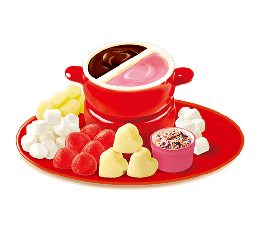 Kit de fiesta de fondue de chocolate con caramelo DIY